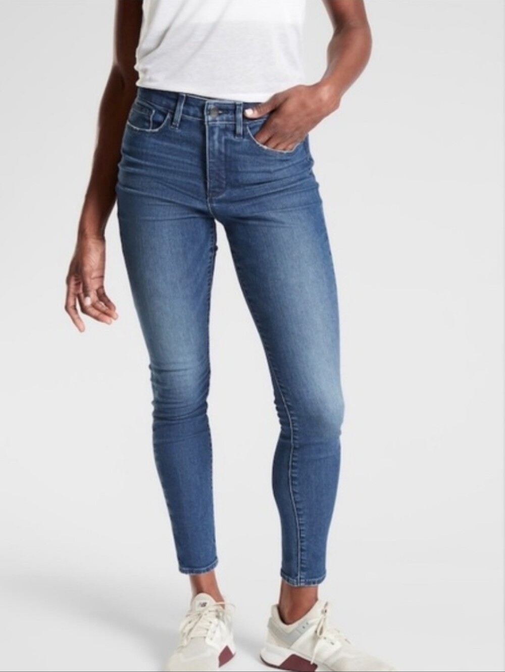 NWT- Athleta Sculptex Ultra Skinny Jean True Blue Women's Size 8P